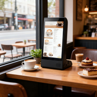 Écran publicitaire numérique de table, écran tactile LCD de 8 pouces alimenté par batterie Android, WIFI pour restaurant