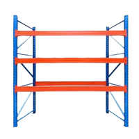 Étagère de stockage industrielle robuste en acier pour entrepôt, type suspendu double face, revêtement poudré, 6000 mm
