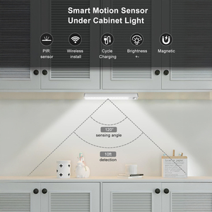 <b>Wireless</b> LED Under-Cabinet Lighting with Charging Dock ,Rechargeable Motion-Activated Indoor <b>Lights</b>, Dimmable Closet <b>Lights</b> - Product Image 2