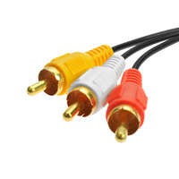 3.5mm Jack à 3 RCA mâle Audio vidéo AV câble auxiliaire stéréo cordon Standard convertisseur fil pour haut-parleur TV boîte CD DVD lecteur