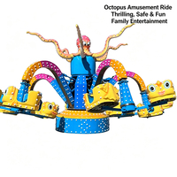 Manège Funfair Crazy Octopus : Machine rotative en fibre de verre pour événements de carnaval
