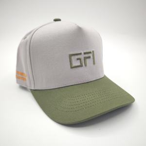 Casquettes de baseball personnalisées à 5 panneaux bicolores en tissu Oxford Dobby Dot avec broderie 3D, structure rigide, 100 % coton, style sport et mode - Product Image 5