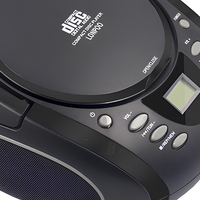 Mini Boombox Karaoké Portable avec Subwoofer Sans Fil Bluetooth, Entrée USB, 2 Haut-parleurs, Radio FM et Écran LED/LCD pour Fêtes en Intérieur