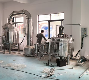 Réservoir d'émulsification et de mélange sous vide pour dentifrice |   Mélangeur chauffant électrique automatique |   Équipement d'émulsification de crème cosmétique | - Product Image 5