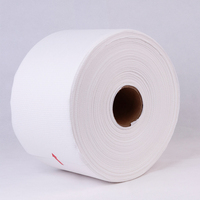 Tissu en feutre doux 100% polyester, non tissé, aiguilleté, thermocollant, imperméable, respirant, uni, entoilage