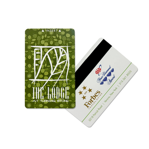 Cartes cadeaux d'affaires intelligentes personnalisées en PVC vierge avec bande magnétique, or/argent, effet pailleté - Product Image 3