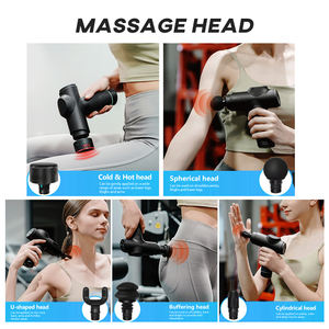 Pistola de masaje facial para relajación muscular, masajeador eléctrico recargable con calor y frío, masaje de percusión de tejido profundo - Product Image 6