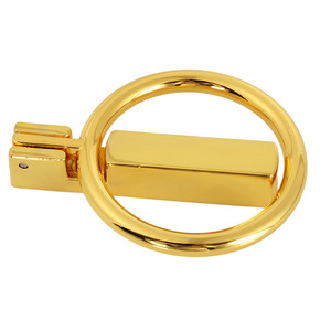 Furniture Handle Ring Shape Minimalist Design Drawer <b>Cabinet</b> Door Handle Imitation <b>Gold</b> Durable 88 Grams A2201 - Product Image 3