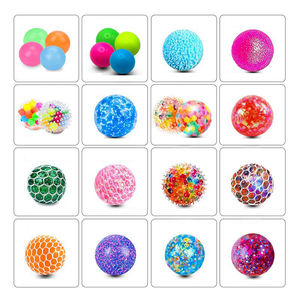 Stres giderici sıkmak üzüm topları basınç topları rastgele örgü yumuşacık topları rahatlatmak - Product Image 4