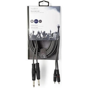 Câble audio stéréo 2x 6,35 mm mâle vers 2x RCA mâle 5 m - Product Image 3