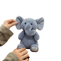 Porte-clés mini éléphant en peluche Kawaii, pendentif doux en forme d'éléphant, ornement de sac à dos, cadeau d'anniversaire