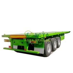 3 <span class=keywords><strong>ejes</strong></span>, 40 toneladas de capacidad, 20 pies, 40 pies, semirremolque, camión, tractor, portador, 12r22.5, <span class=keywords><strong>plataforma</strong></span> contenedora usada, <span class=keywords><strong>remolque</strong></span>, venta Dubai, bueno - Product Image 3