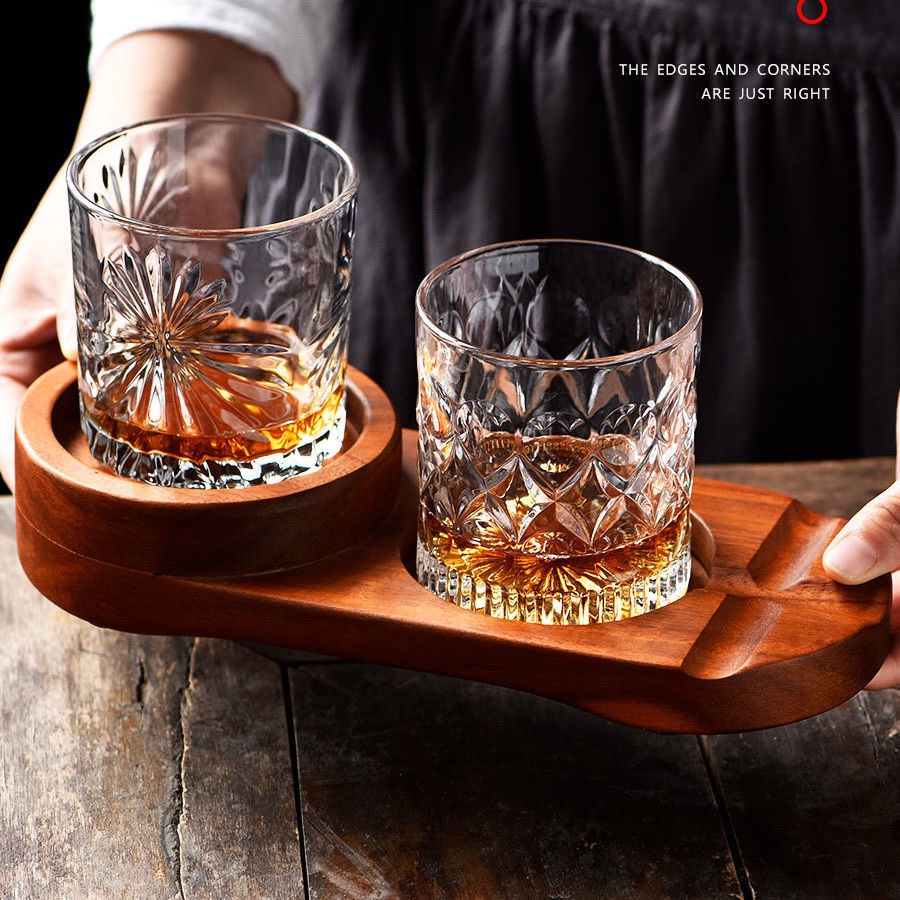 Whiskey cocktail wine glass drink brandy glass home Old fashion glass cup
