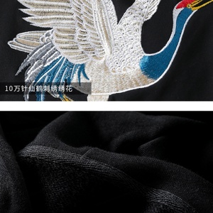 Sudaderas con Capucha de Algodón 100% para Hombre, Estilo Chino, Bordado 3D, Transpirables, Modernas, de Manga Larga, al por Mayor - Product Image 5