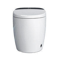 WC intelligent monobloc pour salle de bain européenne, cuvette allongée, réservoir d'eau intégré, chasse d'eau automatique par capteur, télécommande, pour la maison