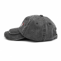 Topi Bisbol Denim Hitam Sporty Musim Panas Unisex, Topi Ayah Unisex yang Dapat Disesuaikan, Topi Visor Olahraga Luar Ruangan