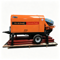 Pompe à béton diesel/électrique avec remorque