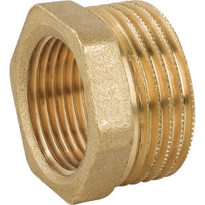 Conexión de tubería de latón de 16mm de alta presión, reducción macho/hembra, rosca BSPP de Zinc amarillo para conectar tuberías, superficie lisa - Product Image 2