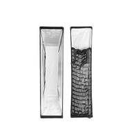Boîte à lumière rectangulaire octogonale en nid d'abeille 30x120cm pour flash de studio Bowens