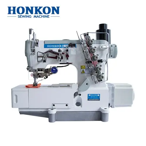 HK-500-01CB/UT High Speed Interlock Sewing Machine Flat-Bed Direct Drive for Industrial Use