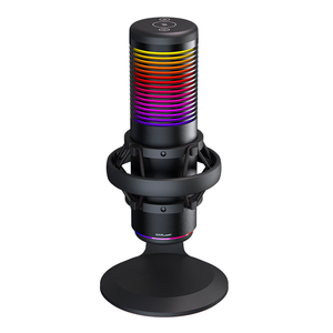 MK-02P Dual <b>Condenser</b> USB <b>Microphone</b> 192KHz/24Bit Cardioid/Omni Modes Noise Suppressor RGB Light for Podcast/Streaming/Recording - Product Image 2
