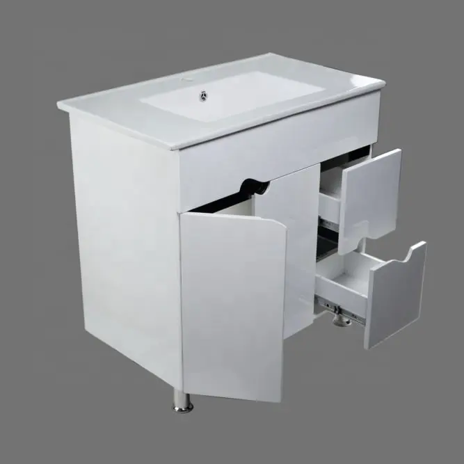 Velletri-lavabo de diseño de calidad superior, de una pieza mueble de baño, montado en la pared, para Hotel