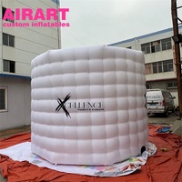 Cabine photo 360 gonflable, ballon publicitaire pour décoration de mariage, cabine photo gonflable blanche personnalisée