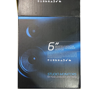 Accuracy Pro Audio C6 6 pulgadas Audio profesional Mini bidireccional Monitores de campo cercano Altavoz alimentado por estudio