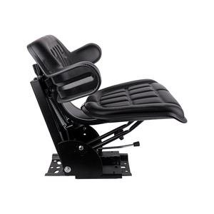 KL Seating PVC Black Agricultural Universal Tractor Cultivator Seat Shock Absorber CE Certified 80mm Suspension Stroke <b>Backrest</b> - Product Image 4