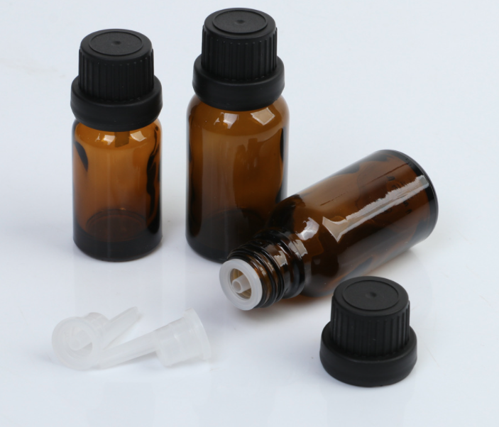 Promotion empty 5 10 15 20 30 50 100ml  amber glass  oil bottle with dropper dropper bottle with measurement markings