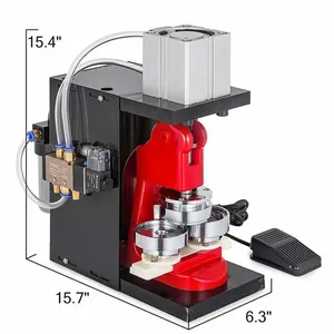 Pneumatic <b>Badge</b> <b>Making</b> Machine Automatic Pin <b>Badge</b> Maker Button <b>Making</b> Machine 25 32 37 44 50 56 58 75mm - Product Image 2