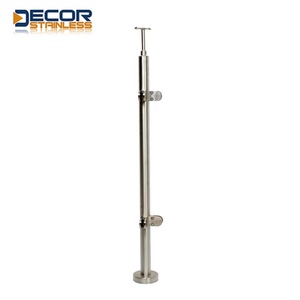 جولة الدرابزين غرامة أوصى درابزين درابزين المشاركات الحديثة درابزين سلم الفولاذ حديدي - Product Image 5
