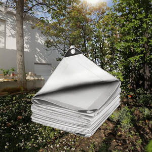 Bâche en tissu tissé HDPE pour jardin, barrière anti-mauvaises herbes, style simple, imperméable, durable, utilisation extérieure - Product Image 5