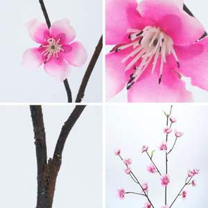 Venta al por mayor de fábrica: Arreglo floral realista de margaritas, delicadas ramas largas, sauce de nieve flotante y rosas de seda para decoración de sala de reuniones y Pascua. - Product Image 3