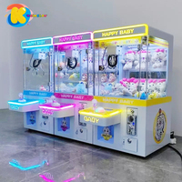 Настольный мини-автомат Claw Machine для 1 игрока, монетоприемник, аркадная игра, гарантия 12 месяцев, английский язык, сертификат CE