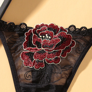<span class=keywords><strong>Perizoma</strong></span> Donna <span class=keywords><strong>Classico</strong></span> Versione Base Regolabile Sexy Ricamato Traspirante Hot Temptation Vita Bassa Trasparente - Product Image 4