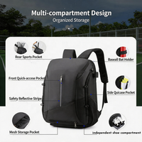 Sac à dos de tennis personnalisé QET1168, sac à dos multifonctionnel pour le basketball, sac de sport pour hommes, sac de gym, sac de football pour jeunes, sac à dos grande capacité