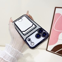 Étui en TPU Electropte avec fente pour carte, antichoc, design sportif, haute qualité, résistant aux rayures pour 17 Pro Max 17 Air