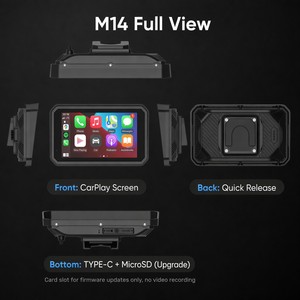 Neue Schnellverschluss-Motorrad-<span class=keywords><strong>Dashcam</strong></span> 6,2 Zoll Kabellos CarPlay&Android <span class=keywords><strong>Auto</strong></span> mit WLAN IP67 Wasserdicht für TPMS Optional - Product Image 5