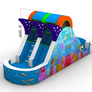 Toboggan gonflable géant d'extérieur pour enfants Château gonflable commercial avec toboggan Maison de saut Videur gonflable pour fête - Product Image 1