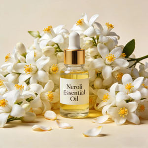 Huile essentielle de néroli 10 ml format voyage - Parfum naturel, apaise les émotions, mini flacon avec conception anti-fuite. - Product Image 4