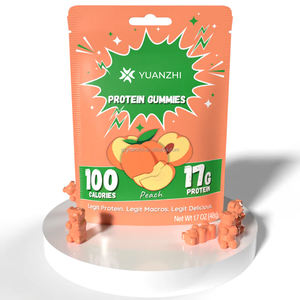 Gummies Naturels à la Pêche Hyperprotéinés avec 17g d'Isolat de Protéine de Lactosérum pour le Développement Musculaire - Product Image 1