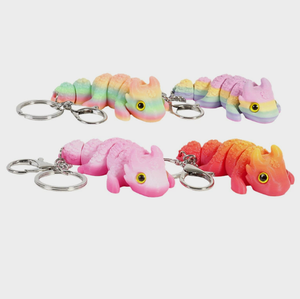 พวงกุญแจมังกรพิมพ์ 3 มิติ Luckykoo พร้อมหางเป่าฟอง สำหรับกระเป๋าเป้สะพายหลัง/กระเป๋าเดินทางเพื่อความปลอดภัยของเด็ก - Product Image 2