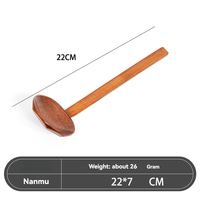 Cuillère en bambou laqué ancien Nanmu pour nouilles Lamian, coquille de tortue, fondue chinoise épicée, lo mein, écologique et durable