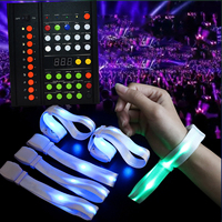Pulsera LED de Silicona con Control Remoto Jumon, 15 Colores, Diseño Luminoso Transparente, Batería Reemplazable, Resistente al Agua, 6-8