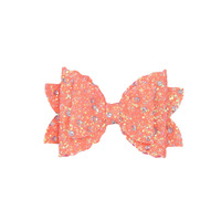 Vente en gros, nœud de cheveux à paillettes, pinces crocodile, nœuds de cheveux brillants avec Clips pour filles, accessoires pour enfants, nœuds de cheveux