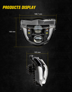 Ensemble de phare LED MS-YMHH426 Morsun pour 2013-2023 Yamaha WRF250/400/426/450 TTR WR XT MX <span class=keywords><strong>Enduro</strong></span> accessoires LED de moto - Product Image 2