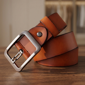 B.S INTERNATIONAL NA1564 Hebilla de Acero, 100% Cuero Vacuno Genuino, Vintage, Personalizado, de Lujo, Ecológico, con Forma de Serpiente 3D para Hombre - Product Image 1