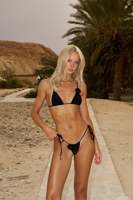Ensemble bikini triangle 3D personnalisé à fleurs, bas à nouer sur le côté, dos froncé, maillot de bain deux pièces, vente en gros sous marque privée