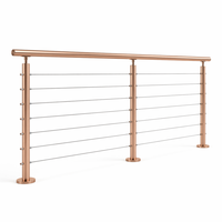 Precio de fábrica: Barandillas de acero inoxidable, pasamanos, vallas para balcones, barandas de cable de alambre para terrazas, postes de cable.